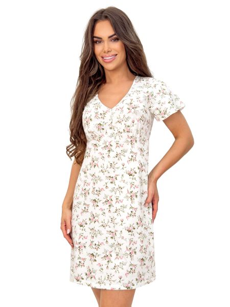 Camisón de algodón con estampado floral - Emilia - 2