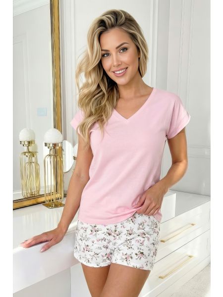 Pijama de algodón con pantalones cortos - Emilia short