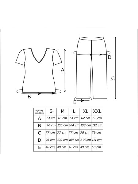Pijama de mujer marrón - Zoya 3/4 - 3