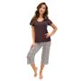 Pijama de mujer marrón - Zoya 3/4 - 2