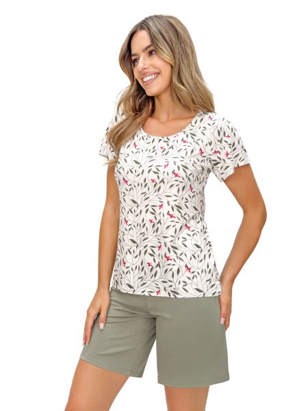 Pijama de mujer con estampado floral - Melisa 1/2 - 2