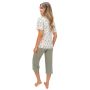Pijama de viscosa para mujer - Melisa 3/4 - 4
