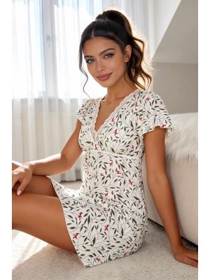 Camisón de mujer con estampado floral - Melisa