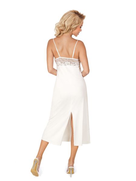 Camisón largo para mujer - Jasmine long ecru - 3