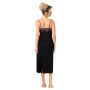 Elegante camisón largo - Jasmine long negro - 4