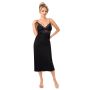 Elegante camisón largo - Jasmine long negro - 3