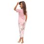 Pijama de mujer con pantalones 3/4 - Evita 3/4 - 4