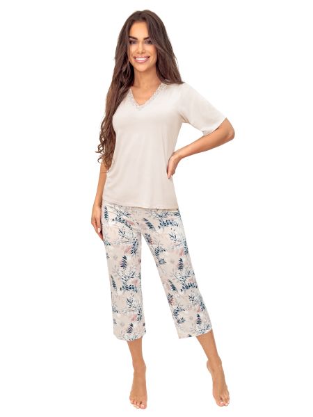 Pijama de mujer con pantalones 3/4 - Goya 3/4 - 2