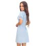 Camisón azul con encaje - Linda azul - 4