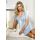Camisón azul con encaje - Linda azul