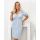 Camisa de noche azul elegante - Linda, talla grande, azul