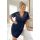 Elegante camisón azul marino - Linda, talla grande, azul marino