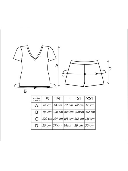 Pijama de mujer de viscosa con pantalones cortos - Pati short - 4