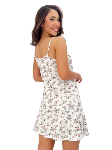 Camisón de algodón con estampado de flores - Emilka - 3