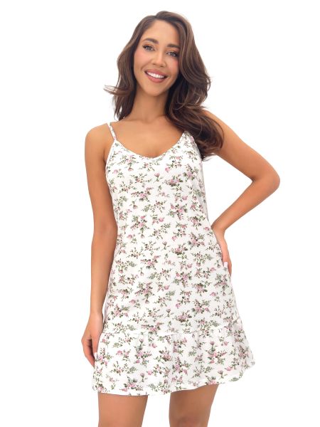 Camisón de algodón con estampado de flores - Emilka - 2