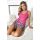 Pijama de algodón a cuadros - Top Molly fucsia