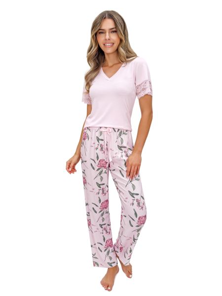 Pijama elegante de mujer de viscosa - Gabriela Long
