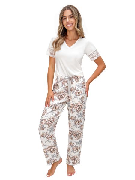 Elegante pijama de mujer con pantalones largos - Elizabeth Long - 3