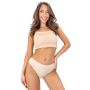 Braguitas brasileñas de algodón color beige con encaje - 270 - 4