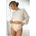 Braguitas de algodón color beige de talle alto con encaje - 272