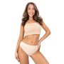 Braguitas de algodón beige con encaje para mujer - 264 - 4