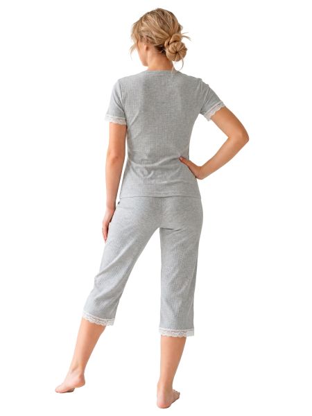 Pijama de mujer con pantalones de tres cuartos - Megi 3/4 - 4