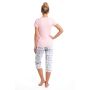 Pijama de algodón rosa - Dani 3/4 - 4