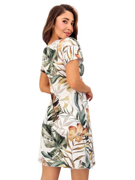 Elegante camisón con estampado floral - Olivia - 3