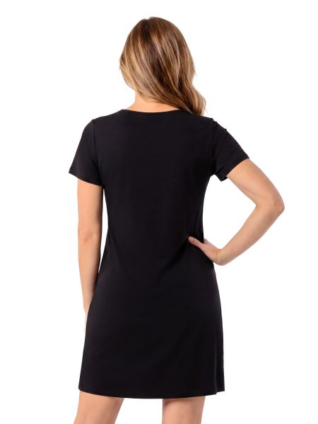 Camisón negro con encaje - Damaris negro - 3