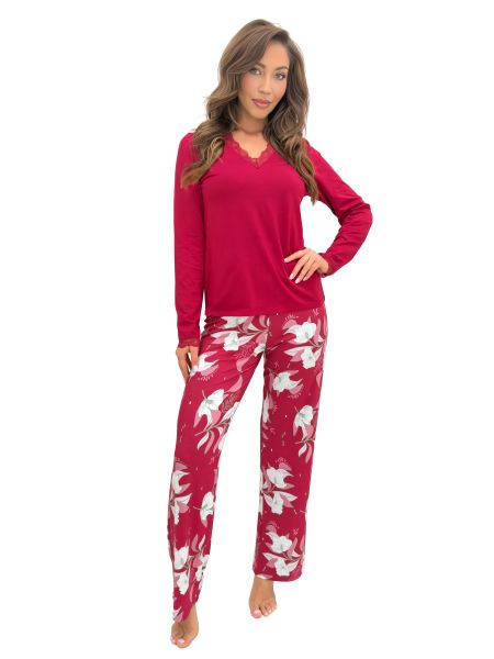 Elegante pijama de mujer de manga larga - Brigitte long - 3