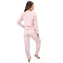 Pijama rosa de algodón para mujer - Home Long rosa - 4