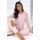 Pijama rosa de algodón para mujer - Home Long rosa
