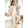 Pijama de algodón para mujer en color beige - Home Long beige