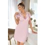 Camisón con encaje - Ramona, rosa empolvado - 2