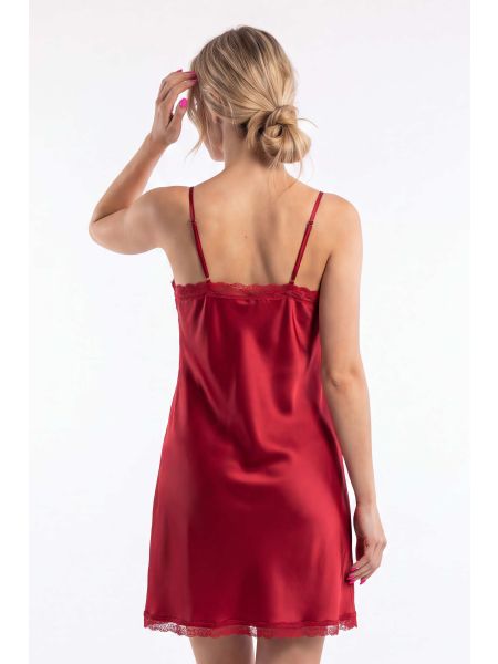 Camisón de satén burdeos - Tiffani burdeos - 3
