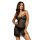 Camisón sexy de encaje + tanga - Cloe negro