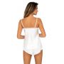 Pijama de satén crudo con encaje - Tiffani 1/2 - 3