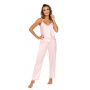 Pijama de satén con pantalón largo - Tiffani rosa - 2