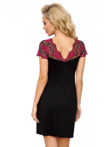Camisón negro de encaje - Candy - 2