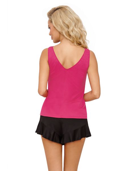 Pijama de señora con encaje fucsia - Candy 1/2 - 2