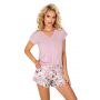 Pijama de manga corta para mujer - Nicola 1/2 rosa - 2