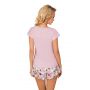 Pijama de manga corta para mujer - Nicola 1/2 rosa - 3
