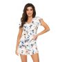 Pijama de señora de flores con pantalón corto - Astrid 1/2 - 3