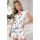 Pijama de señora de flores con pantalón corto - Astrid 1/2