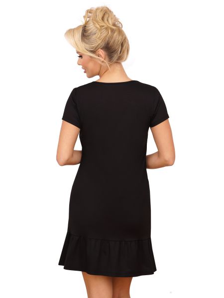 Camisa de algodón con volantes - Pantera negra - 2
