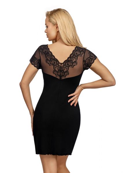 Camisón de encaje negro - Ivana - 3