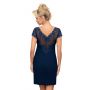 Camisón elegante con encaje - Ismena azul marino - 3