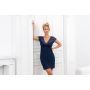 Camisón elegante con encaje - Ismena azul marino - 4
