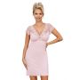 Camisón elegante con encaje - Ismena rosa empolvado - 2