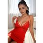 Camisón sexy con encaje - Janette rojo - 2
